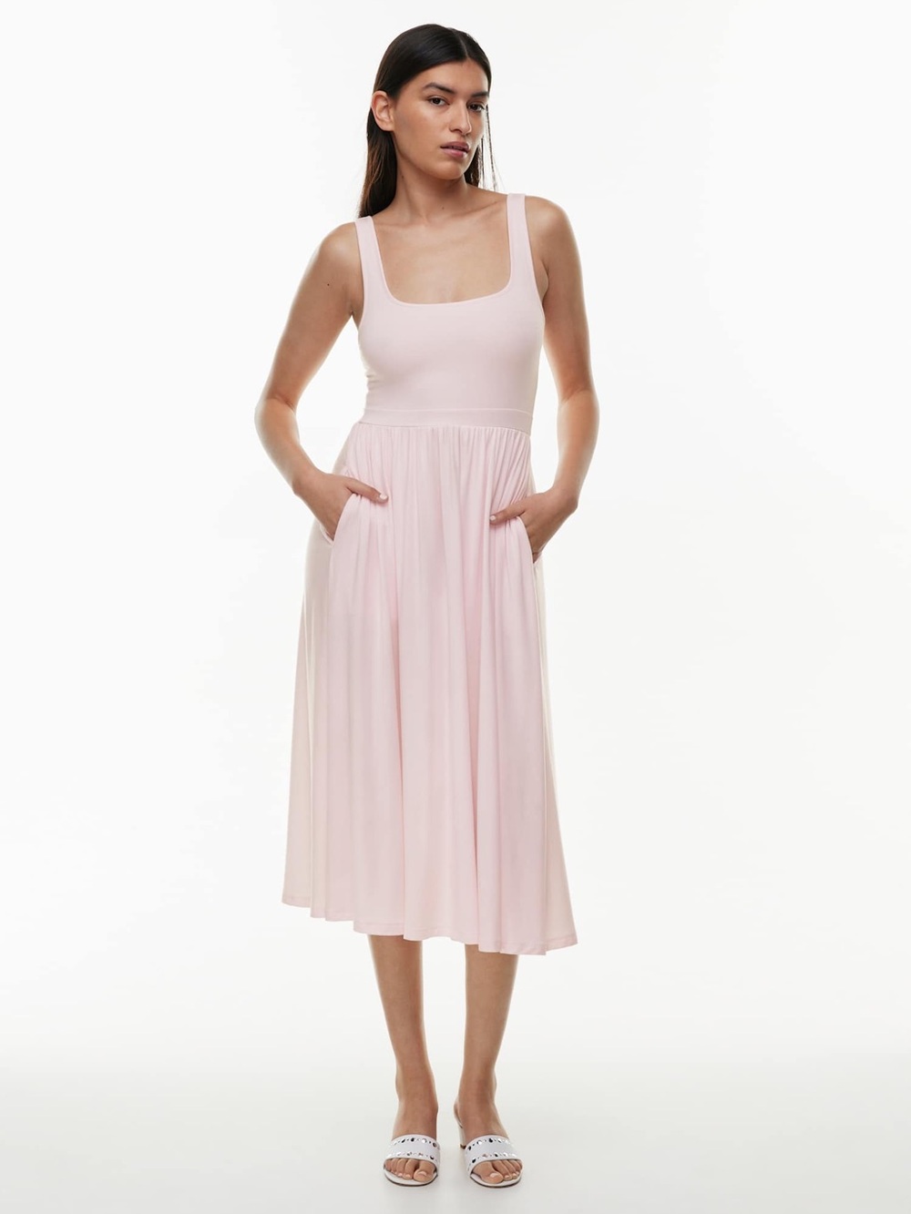 Aritzia Wilfred Pink Market Dress